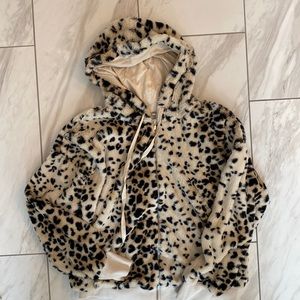 Zip up cheetah jacket